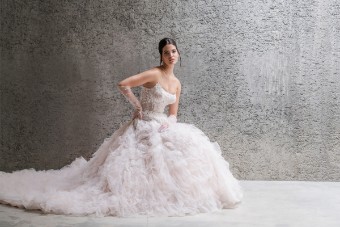 Allure Couture Style #Odile - C691 #1 Mocha/Champagne/Lavender/Ivory thumbnail
