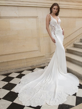 Elysee by Enzoani Style #Loren #2 Ivory/Ivory thumbnail