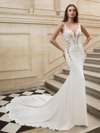 Elysee by Enzoani Style #Loren #3 Ivory/Ivory thumbnail