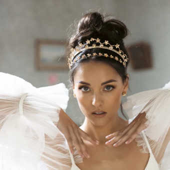 A'el Este Style #Amelia Headband #0 default Gold Only thumbnail