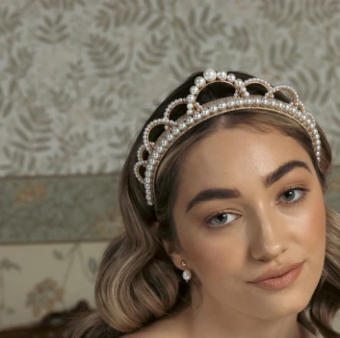 A'el Este Style #Amira Pearl Crown #1 Ivory Pearl thumbnail