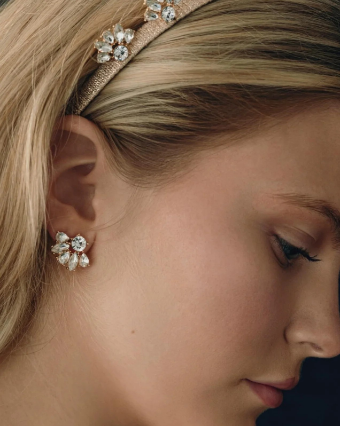 A'el Este Style #Priya Stud Earrings #0 default Vintage Gold thumbnail