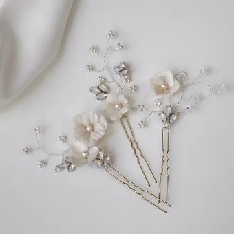 Deborah K Style #Hannah Hair Pins #0 default Silver thumbnail