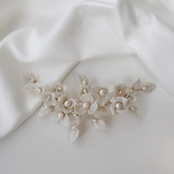 Deborah K Style #Chloe Headpiece #2 Silver thumbnail