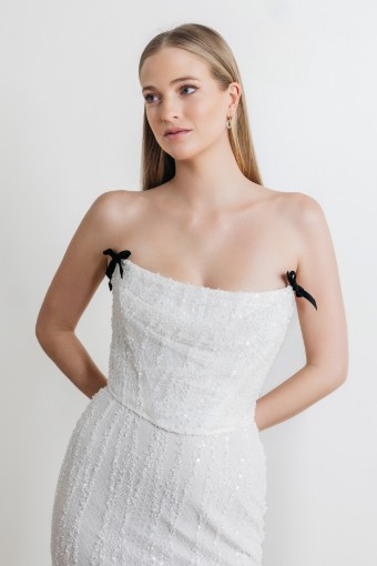 Watters Style #Hart - 68409B #5 Ivory-Ivory-Black thumbnail