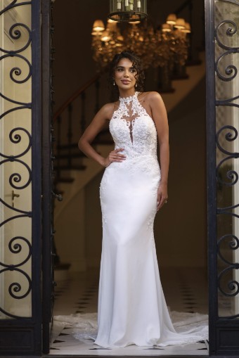 Martina Liana Style #Delphi - 1787 #5 (IV-PL) Ivory Gown w Porcelain Tulle Illusion thumbnail
