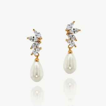 Ivory & Co. Ashbourne Earrings #2 18ct Gold Plated thumbnail
