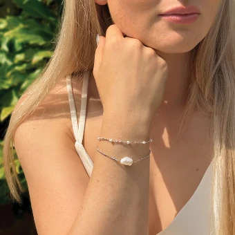 Ivory & Co. Monaco Bracelet #2 Rhodium Plated thumbnail