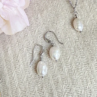 Ivory & Co. Saint Lucia Earrings #1 Rhodium Plated thumbnail