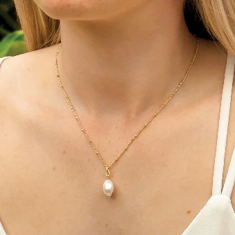 Ivory & Co. Saint Lucia Necklace #0 Rhodium Plated thumbnail