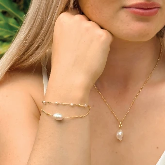 Ivory & Co. Saint Lucia Necklace #3 Rhodium Plated thumbnail