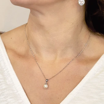 Ivory & Co. Salcombe Pendant #2 18ct Gold Plated Rhodium Plated thumbnail