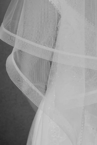 Nieve Couture Italian Horsehair Edge Veil | GK201 #0 default thumbnail