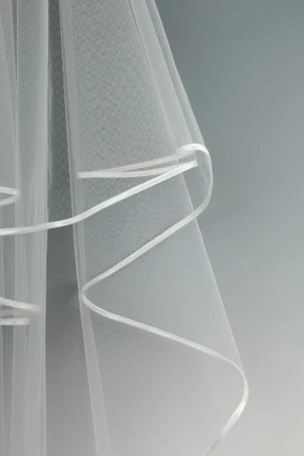 Nieve Couture British Tulle Satin Edge Veil | GR101 #0 default thumbnail