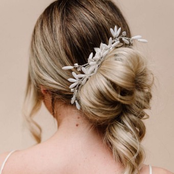 Arianna Bespoke Style #Daisy Comb - AR610 #0 default Silver thumbnail