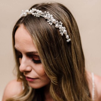 Arianna Bespoke Style #Siren Headband #0 default Blush thumbnail