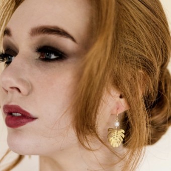 Arianna Bespoke Style #Lei Earrings - Gold Only #0 default Ivory Pearl thumbnail