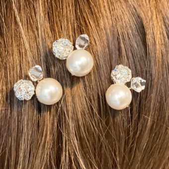 Ariana Tiaras Style #Mira Hair Pins x3 #0 default thumbnail