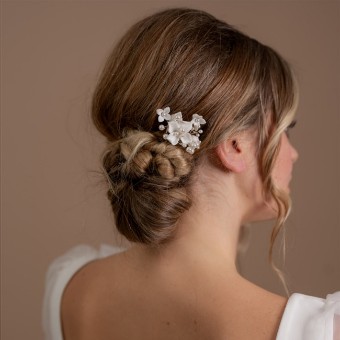 Arianna Bespoke Style #Stellar Small Comb AR734IVSI #0 default Ivory Pearl thumbnail