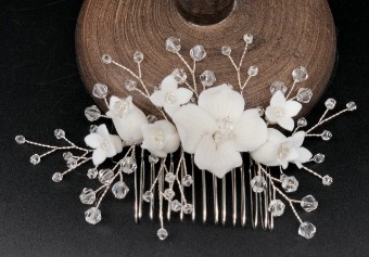 Arianna Bespoke Style #Stellar Comb, All Crystal AR733 #0 default Clear Crystal thumbnail