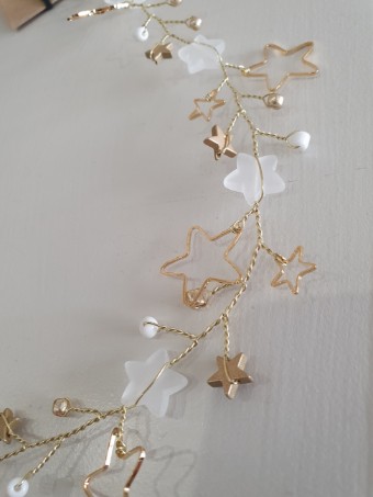 Ariana Tiaras Style #Star Celestial hair vine - AR799CLGO #0 default Clear thumbnail