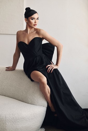 Martina Liana Style #Leila - 1524BLK #8 SILK BLACK thumbnail