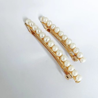 A'el Este Style #Pearl Barrettes - Small - WSAEL5401-1 #0 default Gold thumbnail