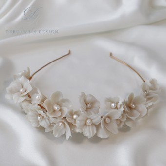 Deborah K Style #Frances Headpiece #0 default Gold thumbnail