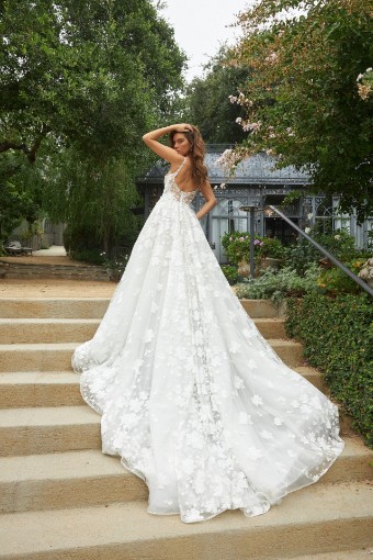 Martina Liana Style #Vivi - 1749 #0 default (IVIV-PL) IVR LCE & TULLE OV IVORY ROYAL ORG W PORCELAIN TULLE ILLUSION thumbnail