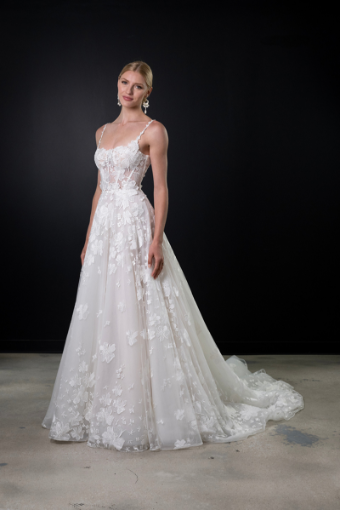 Martina Liana Style #Vivi - 1749 #11 (IVIV-PL) IVR LCE & TULLE OV IVORY ROYAL ORG W PORCELAIN TULLE ILLUSION thumbnail